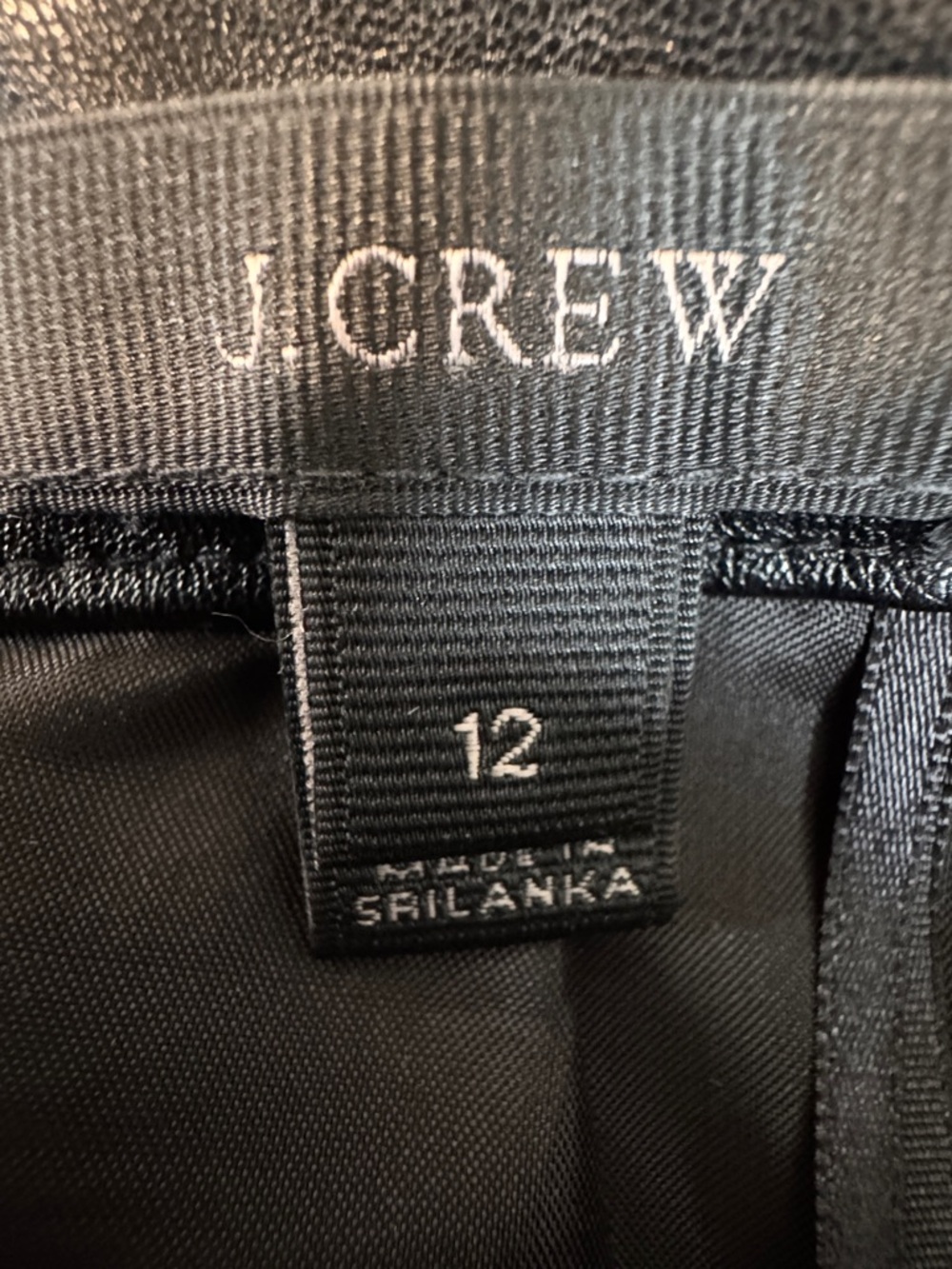 J. Crew Black Faux-Leather Pleated Skirt - Picture 8 of 10